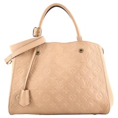 Louis Vuitton Montaigne Handbag Monogram Empreinte Leather MM