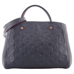 Louis Vuitton Montaigne Handbag Monogram Empreinte Leather MM