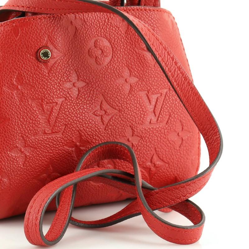 Louis Vuitton Montaigne Handbag Monogram Empreinte Leather Nano In Good Condition In NY, NY