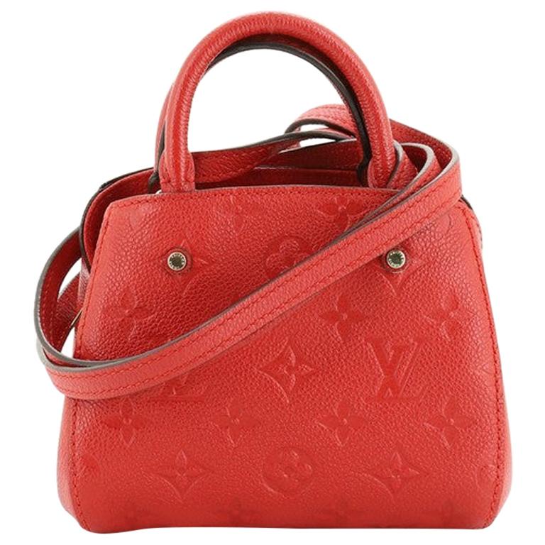 Louis Vuitton Montaigne Handbag Monogram Empreinte Leather Nano at 1stDibs  | louis vuitton montaigne nano, nano montaigne louis vuitton