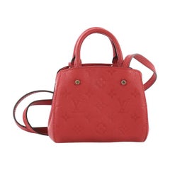 Louis Vuitton Montaigne Handbag Monogram Empreinte Leather Nano