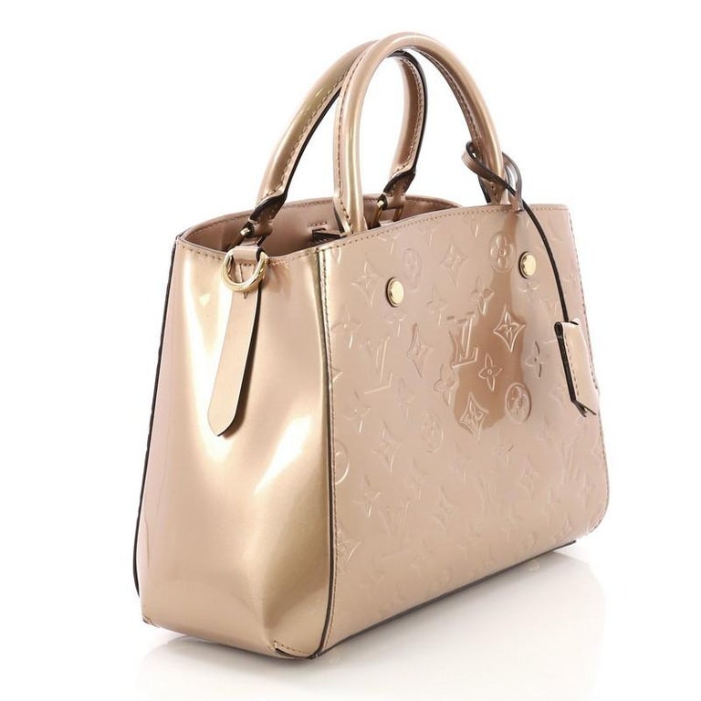 Louis Vuitton Montaigne Handbag Monogram Vernis BB For Sale at 1stdibs