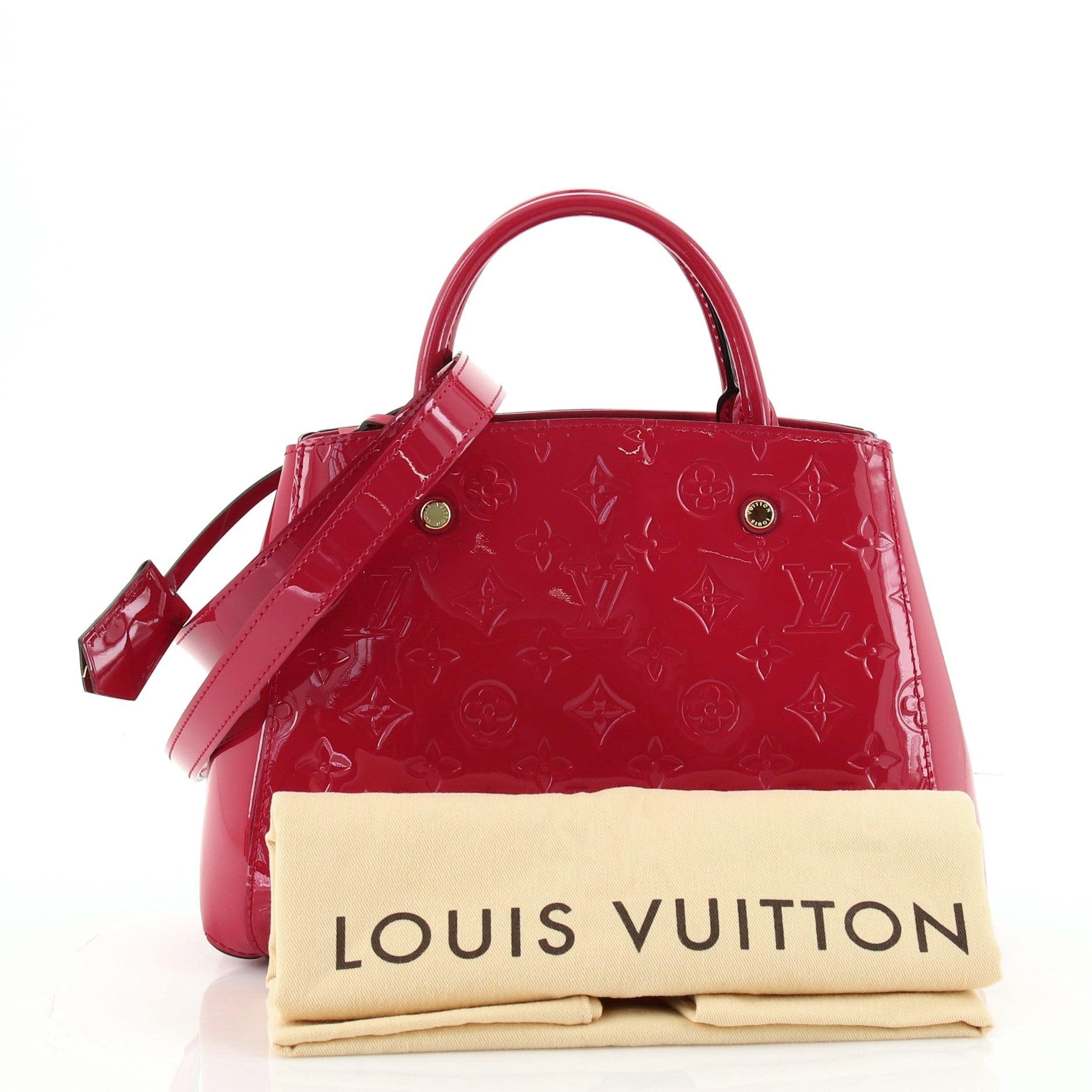 Louis Vuitton Montaigne Handbag Monogram Vernis MM at 1stDibs