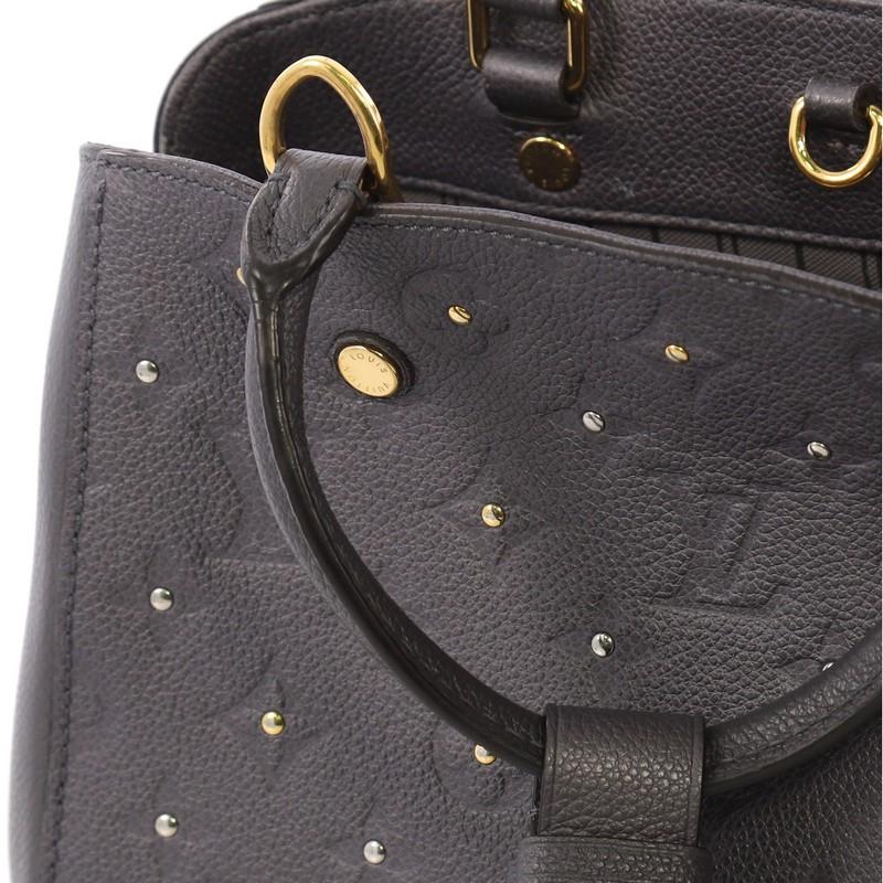 Louis Vuitton Montaigne Handbag Studded Monogram Empreinte Leather BB 3