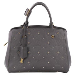 Louis Vuitton Montaigne Handbag Studded Monogram Empreinte Leather BB