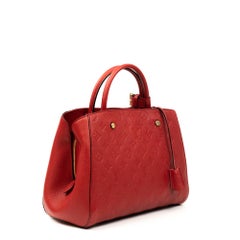 LOUIS VUITTON, Montaigne in red leather