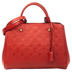 LOUIS VUITTON, Montaigne in red leather