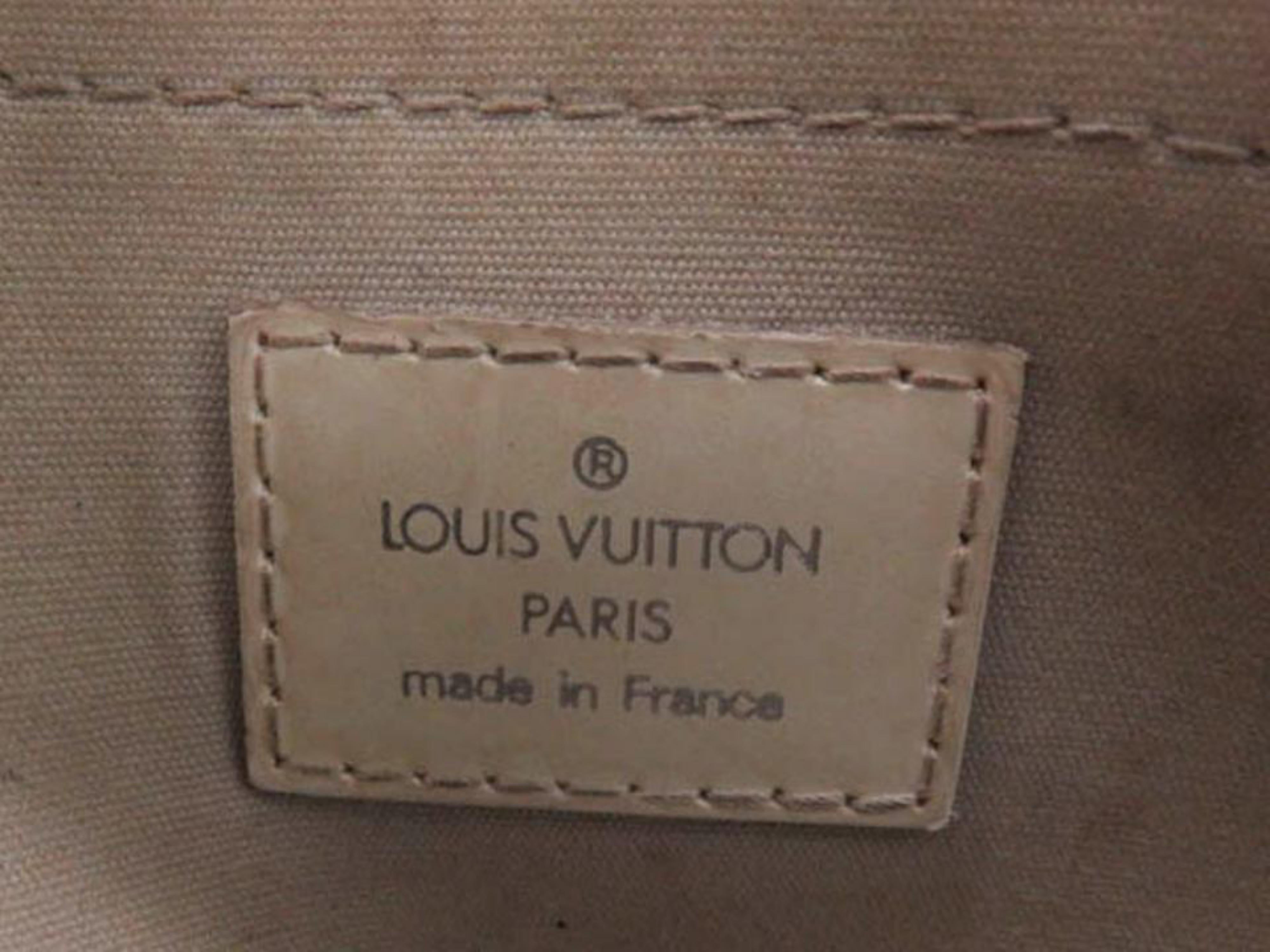 Louis Vuitton Montaigne Ivory Epi Pm 218908 White Leather Satchel For Sale 5