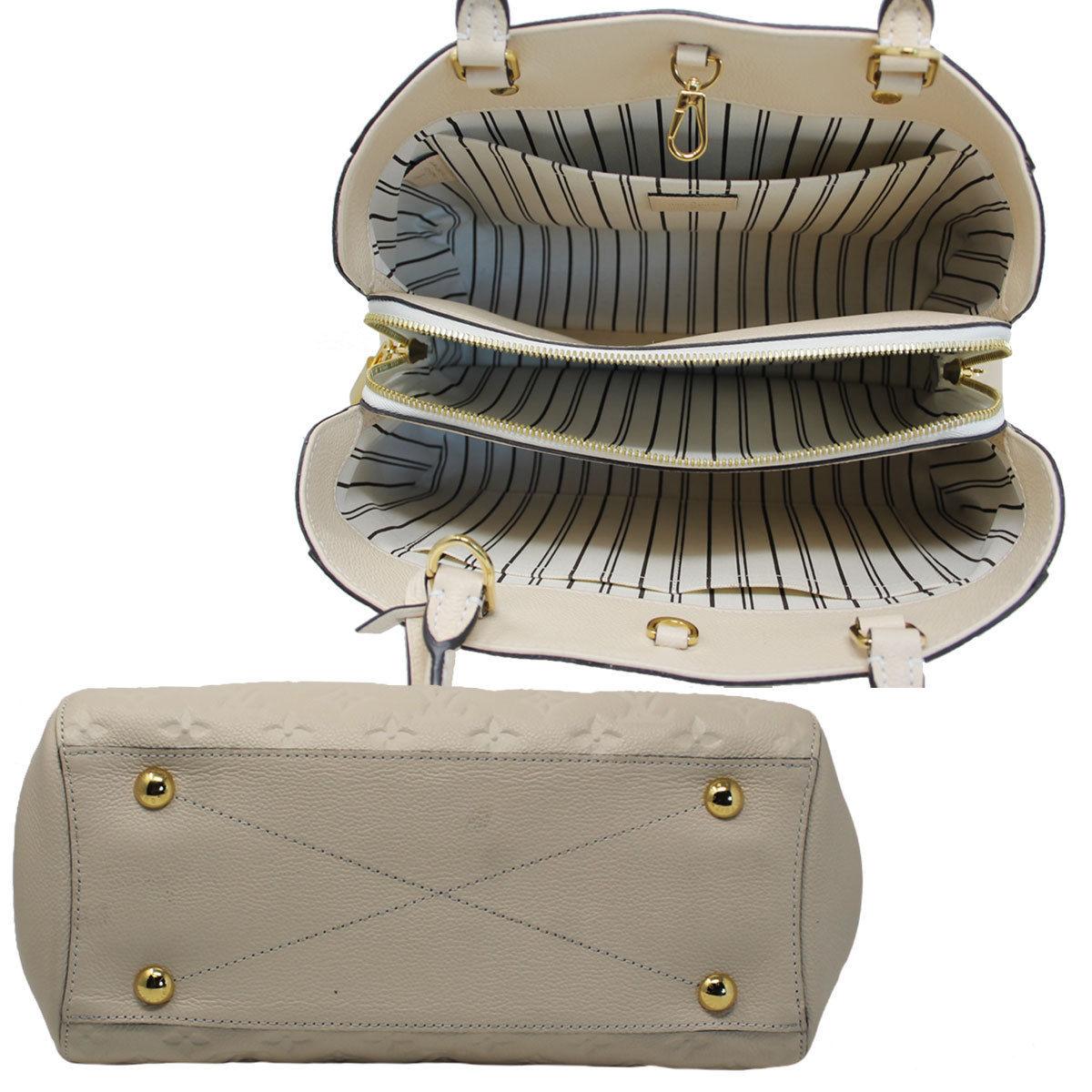Women's or Men's Louis Vuitton Montaigne Neige Empreinte Handbag With Dust Bag