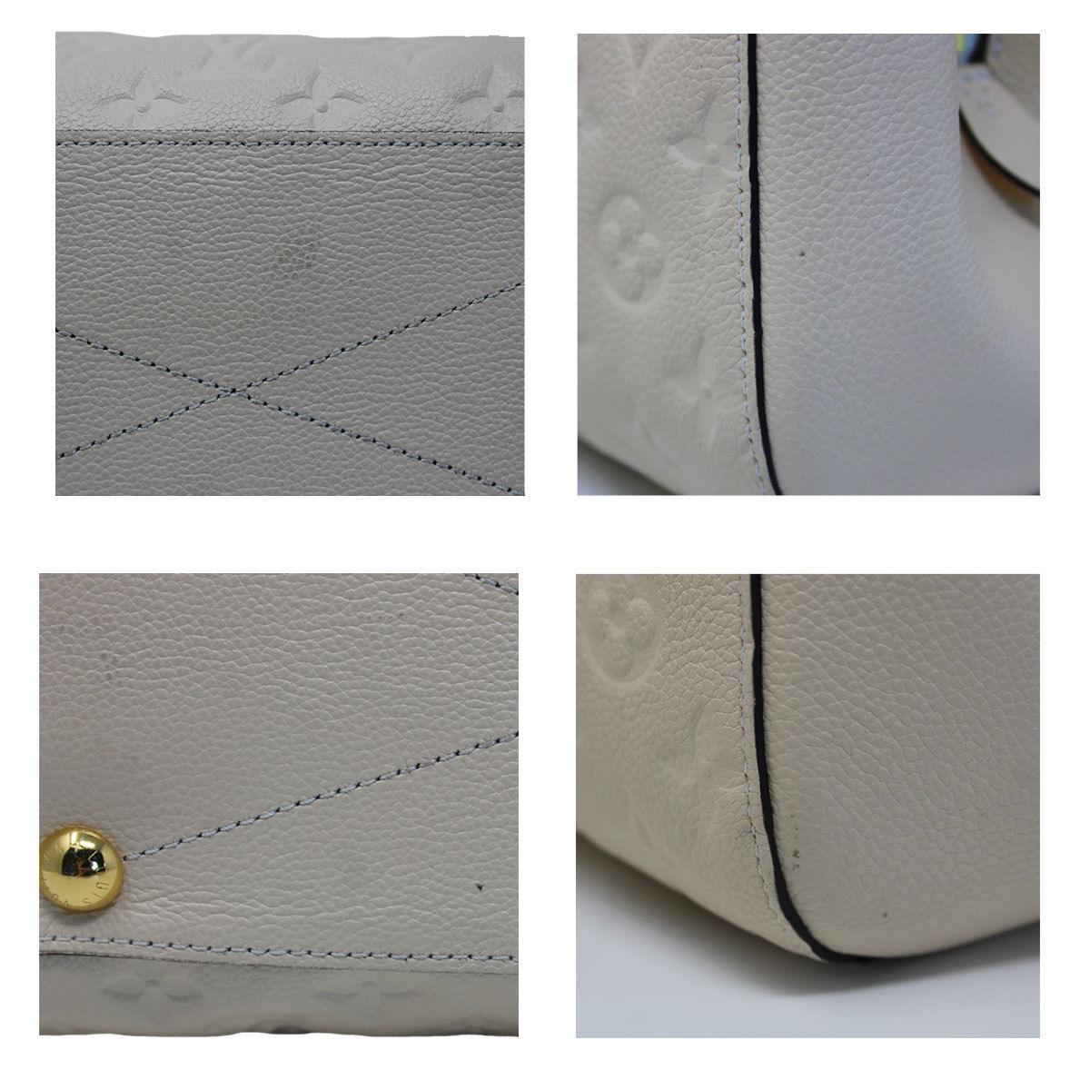 Louis Vuitton Montaigne Neige Empreinte Handbag With Dust Bag 2