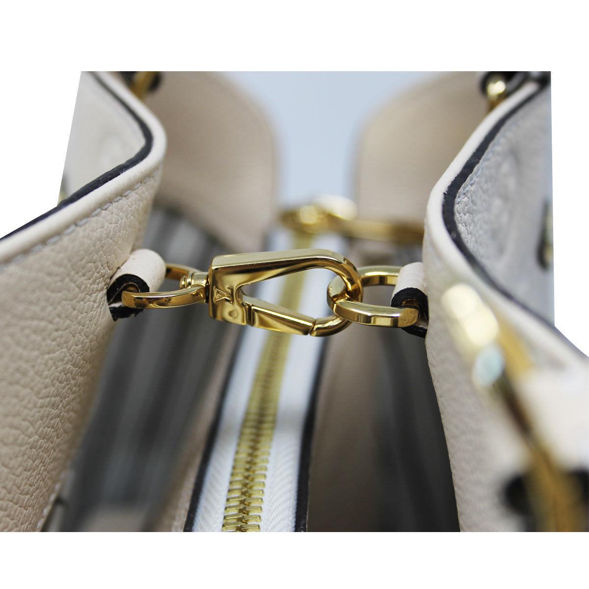Louis Vuitton Montaigne Neige Empreinte Handbag With Dust Bag 4