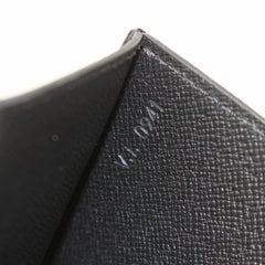Louis Vuitton Montaigne Noir Envelope 869581 Black Leather Clutch