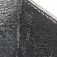 Louis Vuitton Montaigne Pochette Noir Envelope 868807 Black Leather Clutch