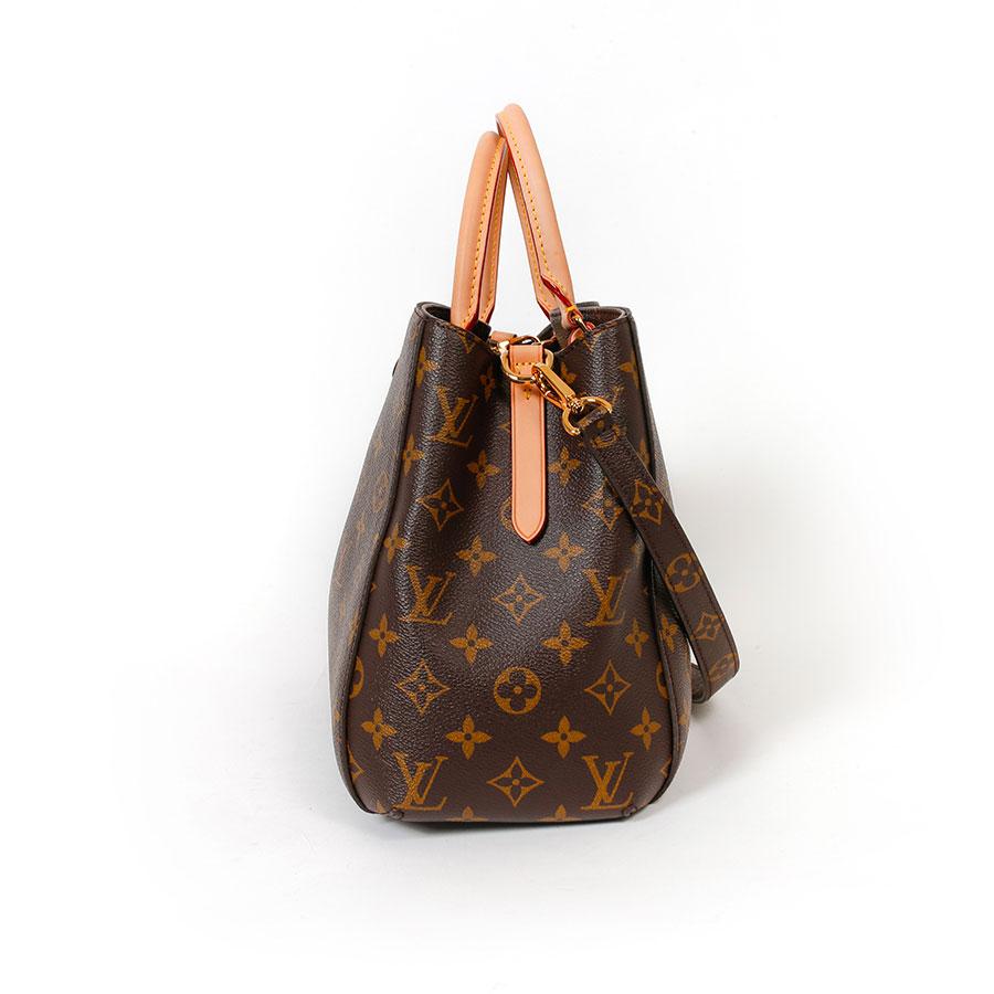 LOUIS VUITTON Montaigne Tote Bag in Brown Monogram Canvas and Natural Leather 5