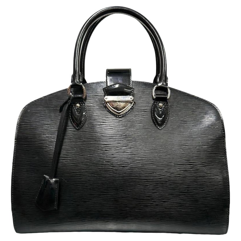 Louis Vuitton Montaigne Vintage Tasche aus schwarzem Epi Leder