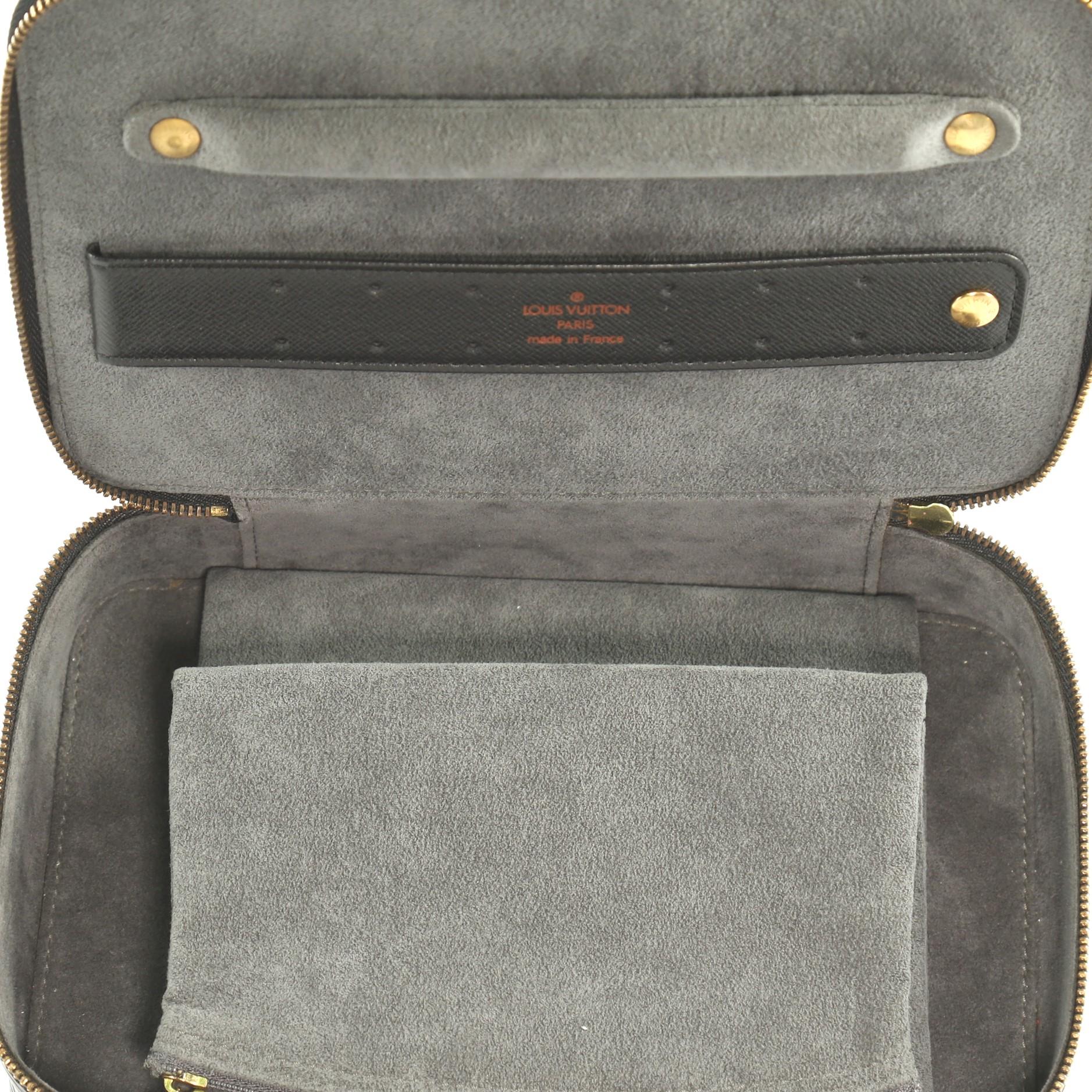 Black Louis Vuitton Monte-Carlo Jewelry Box Epi Leather,