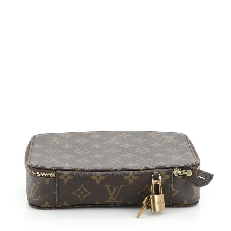 Gray Louis Vuitton Monte-Carlo Jewelry Box Monogram Canvas