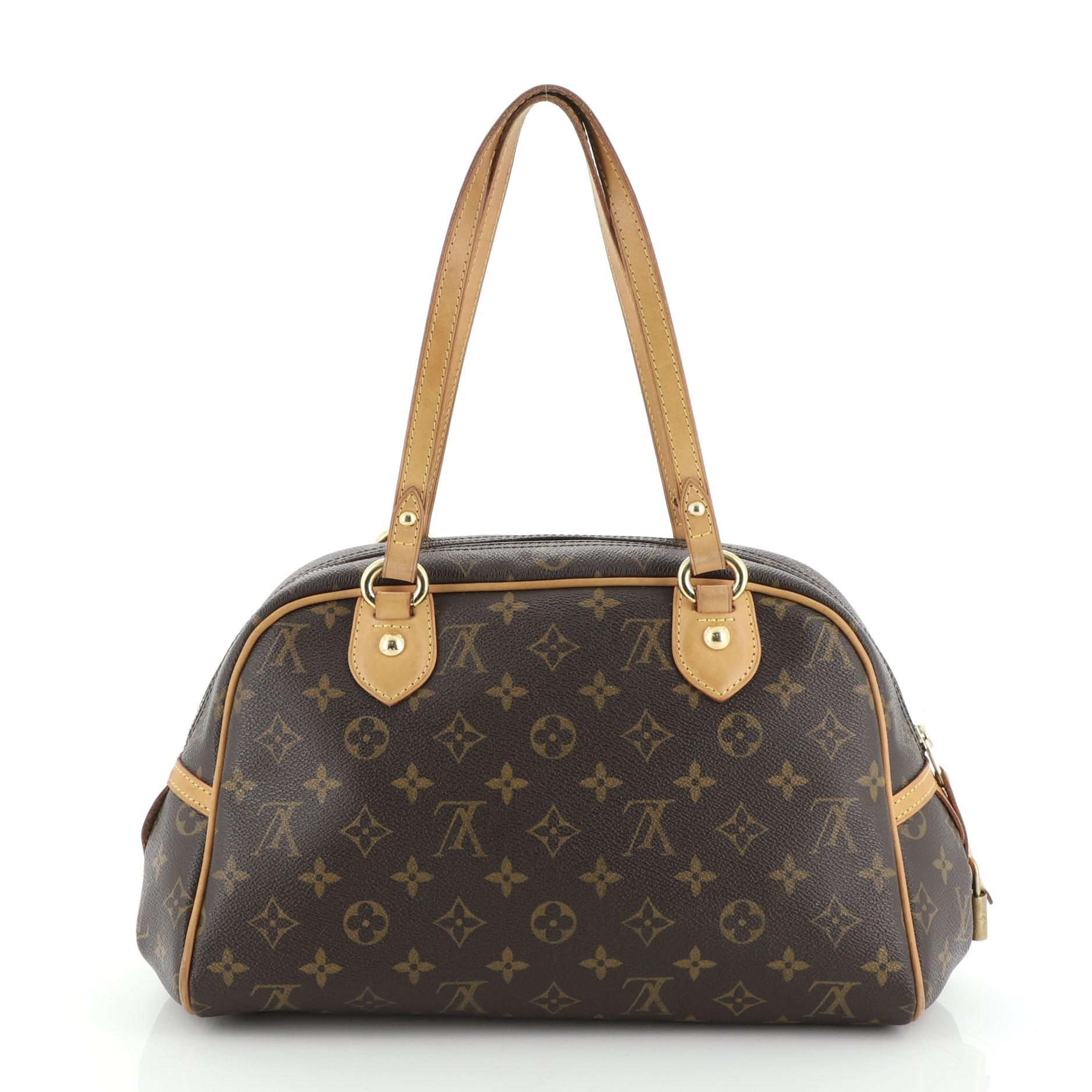 Black Louis Vuitton Montorgueil Handbag Monogram Canvas PM