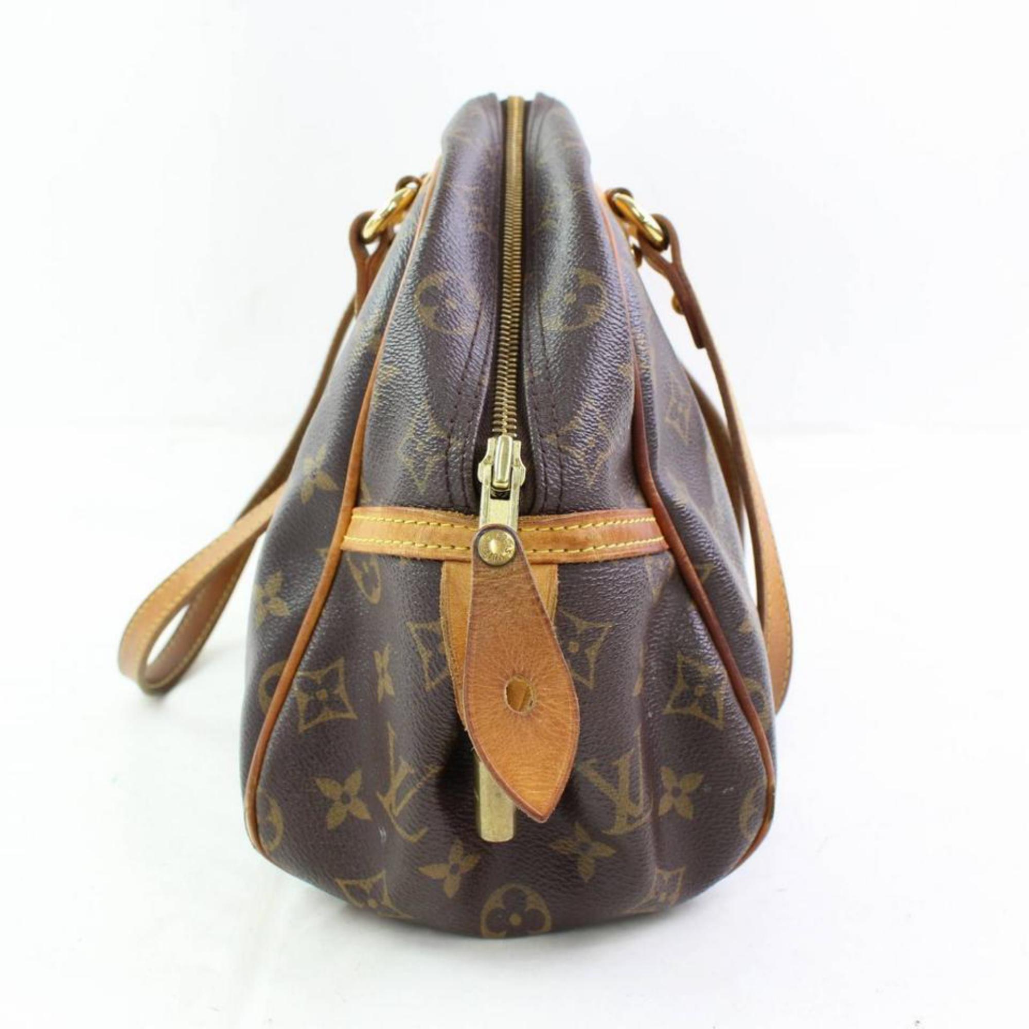 Louis Vuitton Montorgueil Monogram Pm 867030 Brown Coated Canvas Shoulder Bag For Sale 3
