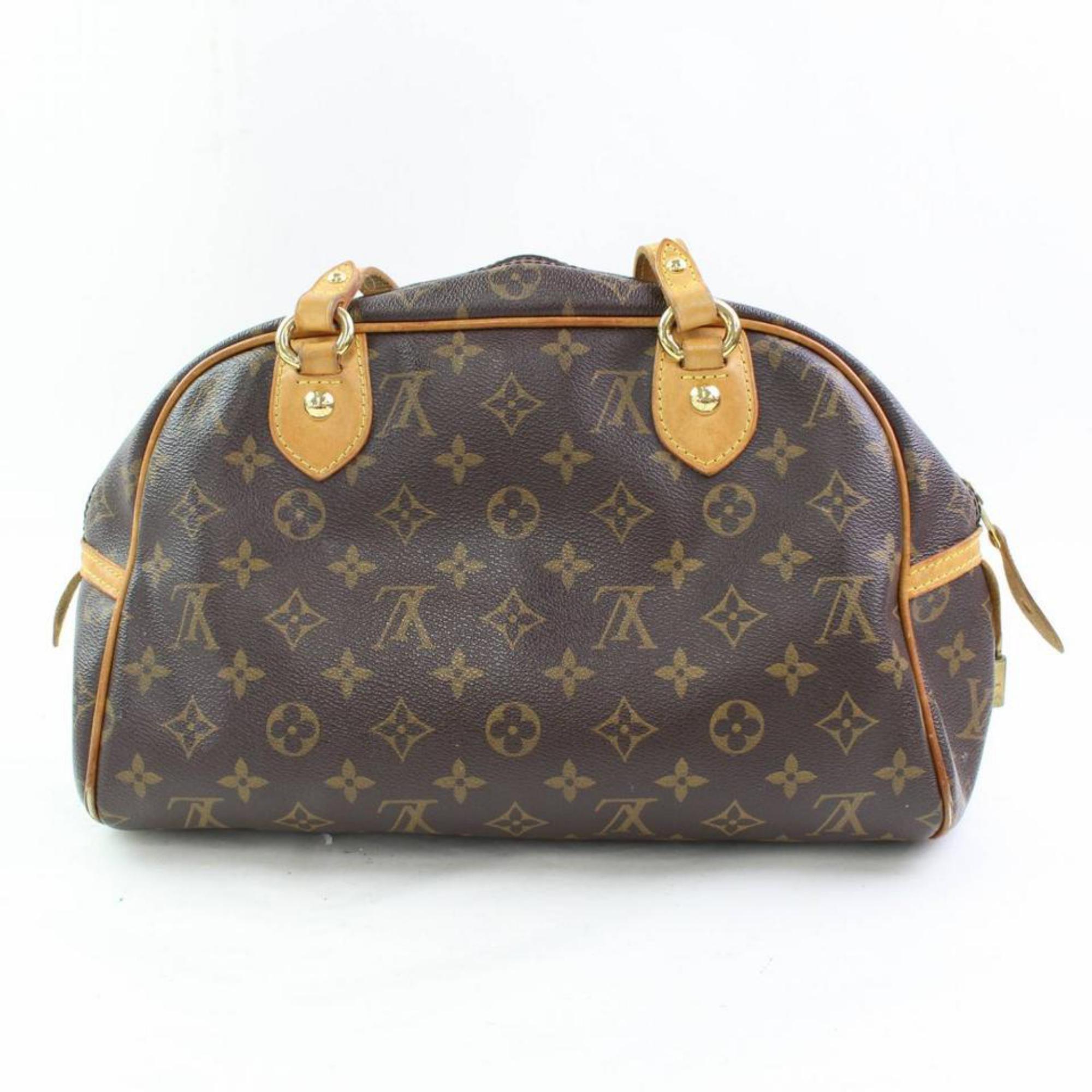 Louis Vuitton Montorgueil Monogram Pm 867030 Brown Coated Canvas Shoulder Bag For Sale 4