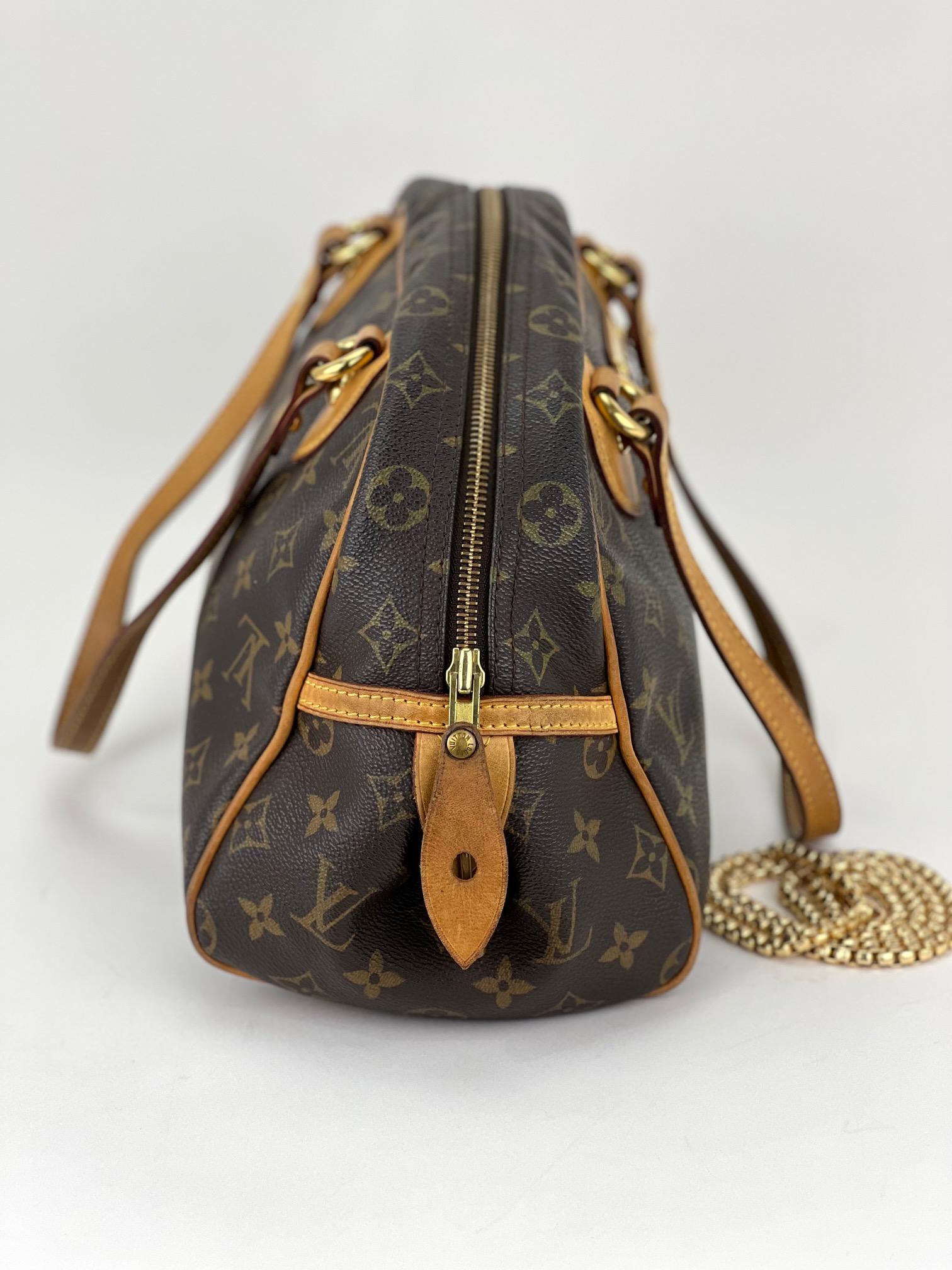 Black LOUIS VUITTON MONTORGUEIL PM  Monogram Canvas Shoulder Hand Bag