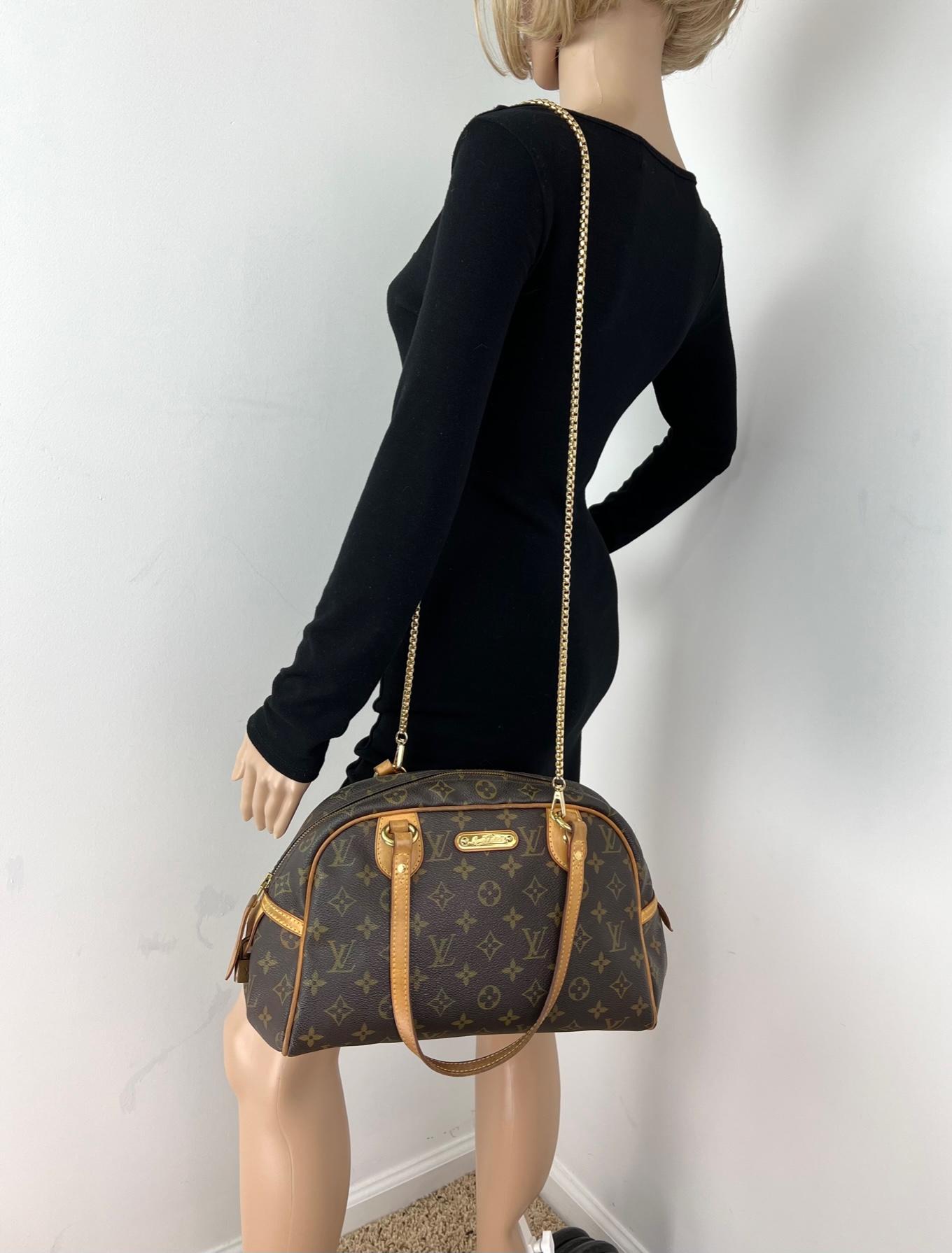 LOUIS VUITTON MONTORGUEIL PM  Monogram Canvas Shoulder Hand Bag 1