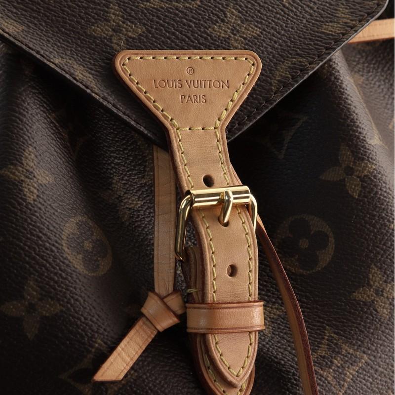 Brown Louis Vuitton Montsouris Backpack Monogram Canvas