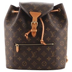 Louis Vuitton XL Red Monogram Vernis Morton Drawstring Backpack 819lv69