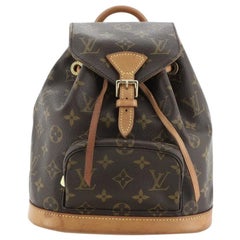 used Pre-owned Louis Vuitton Louis Vuitton Bag Monogram Women's Men's Rucksack Backpack Montsuri GM M51135 Brown (Fair), Adult Unisex, Size: (HxWxD)