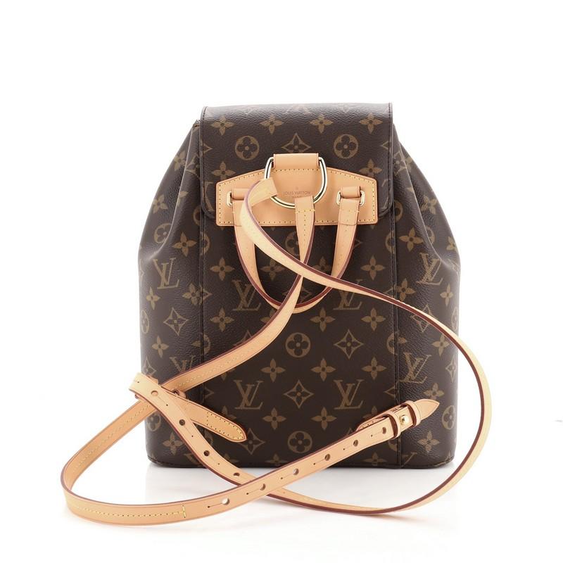 Louis Vuitton Montsouris Backpack NM Monogram Canvas In Good Condition In NY, NY