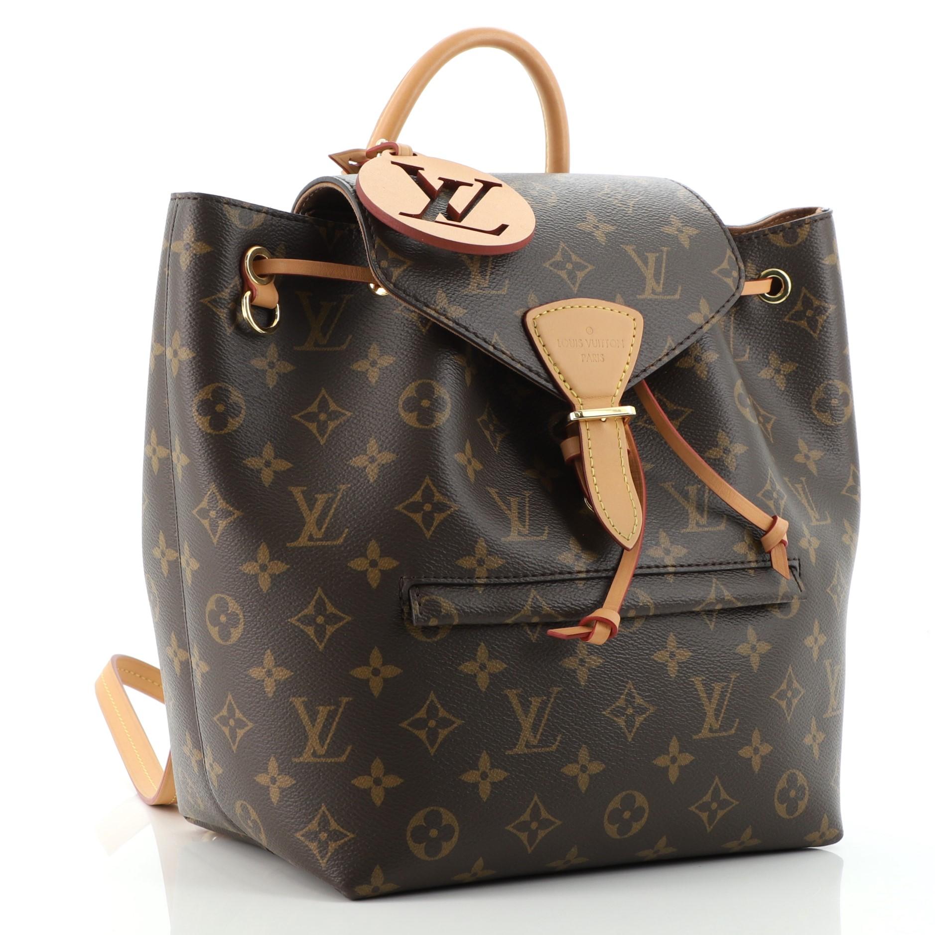 Noir Sac à dos Louis Vuitton Montsouris NM Monogram Canvas PM