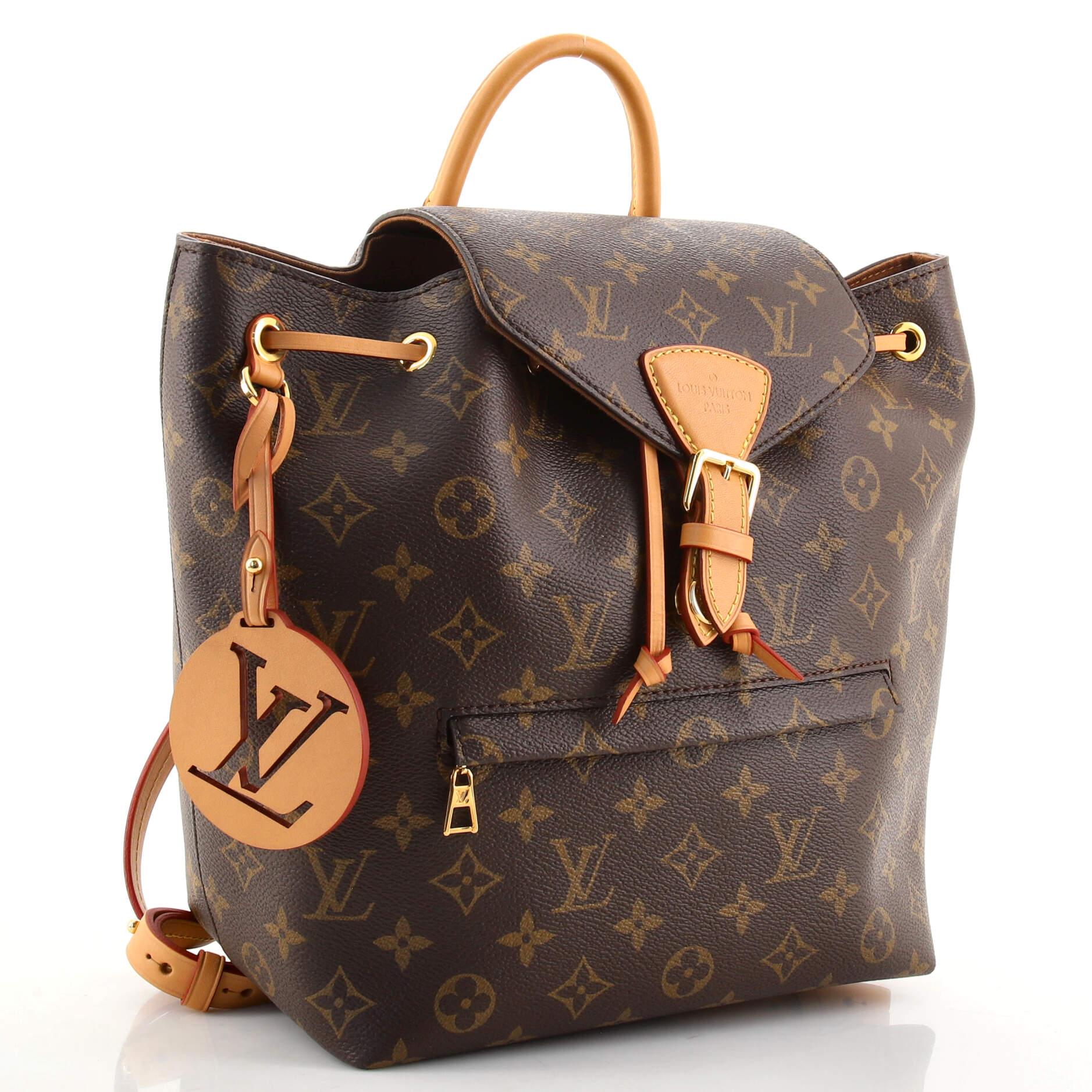 Black Louis Vuitton Montsouris Backpack NM Monogram Canvas PM