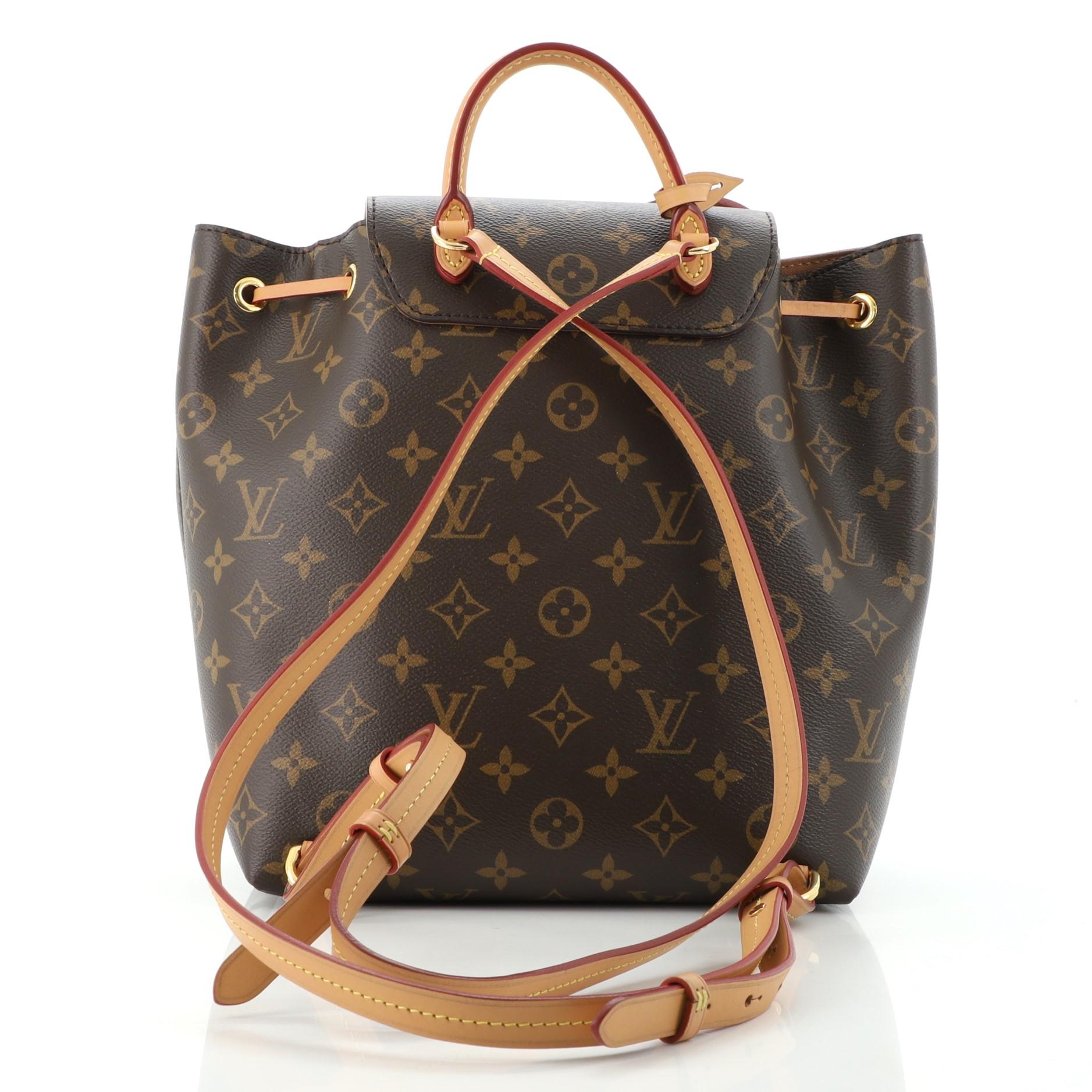 Sac à dos Louis Vuitton Montsouris NM Monogram Canvas PM Bon état à NY, NY