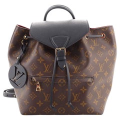 Louis Vuitton Montsouris Backpack NM Monogram Canvas with Leather PM