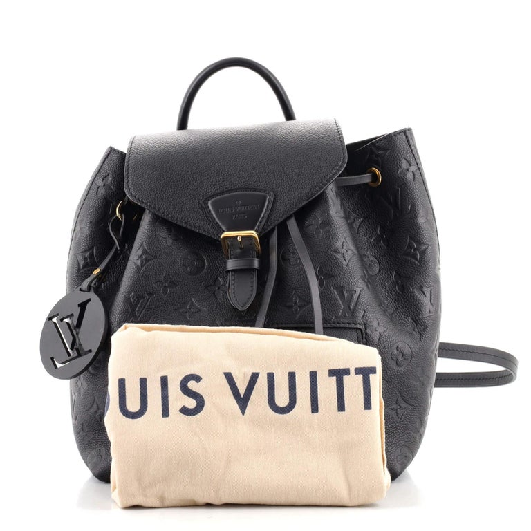 Louis Vuitton Black and Monogram Montsouris Backpack PM NM