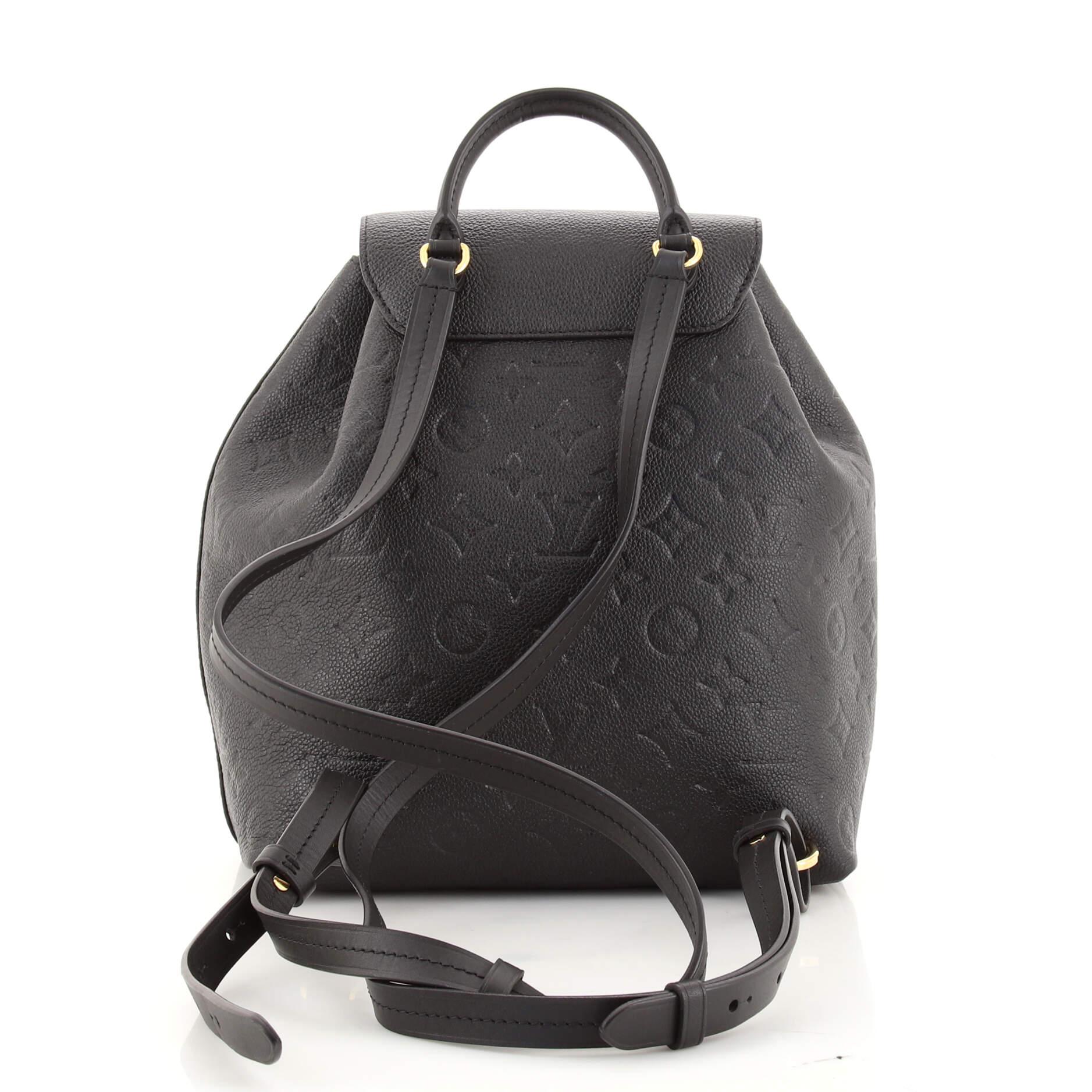 Women's or Men's Louis Vuitton Montsouris Backpack NM Monogram Empreinte Leather PM