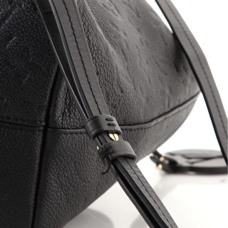 Black Louis Vuitton Montsouris Backpack NM Monogram Empreinte Leather PM