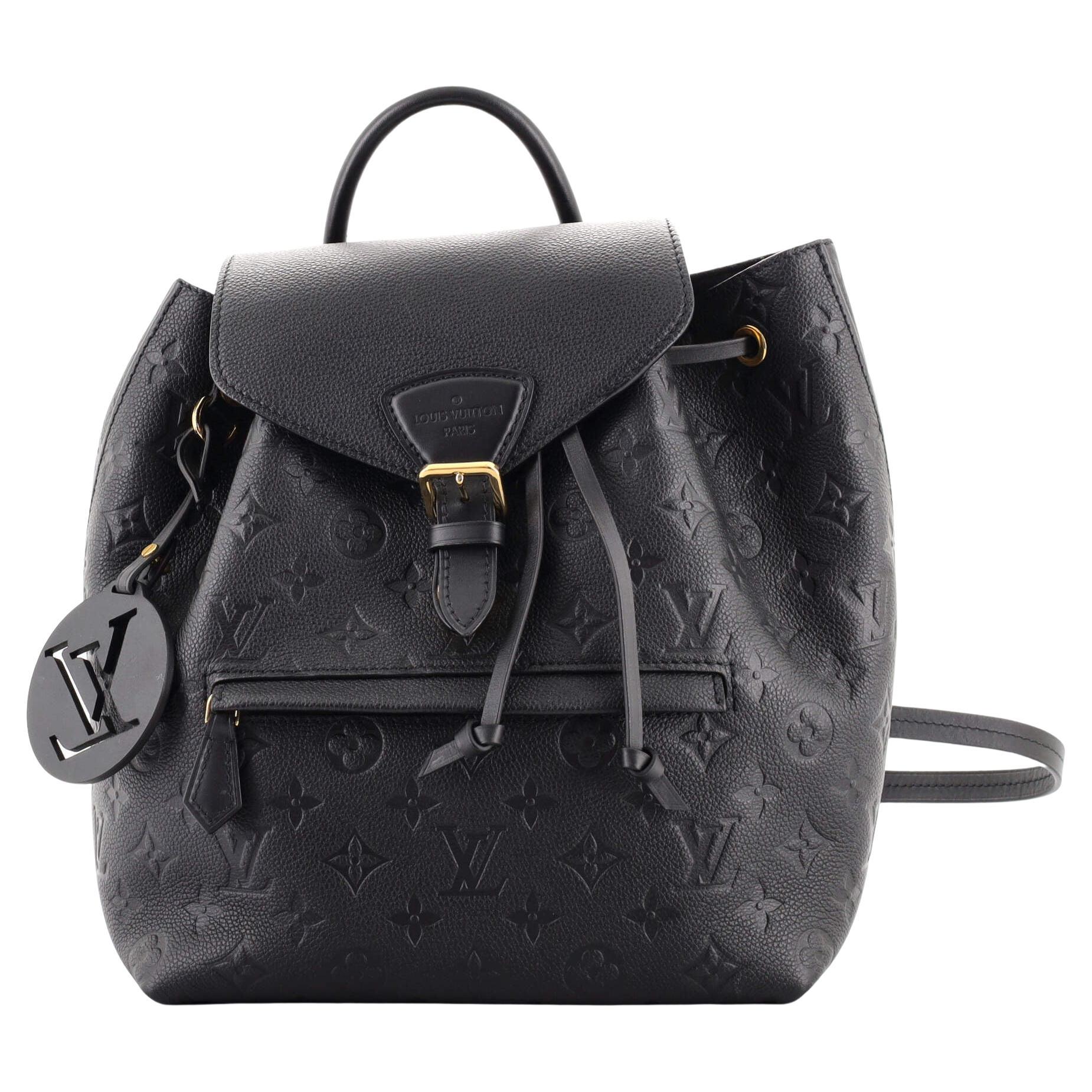 Brand new Louis Vuitton Monogram Empreinte Leather Tiny Backpack Black Bag