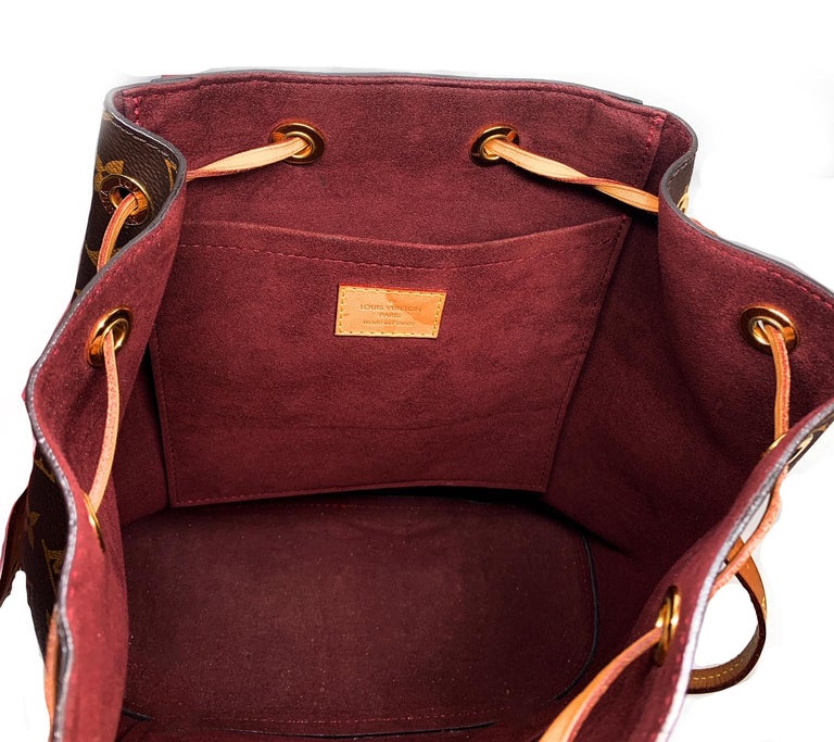Louis Vuitton Montsouris Brown Canvas Monogram Backpack For Sale 2