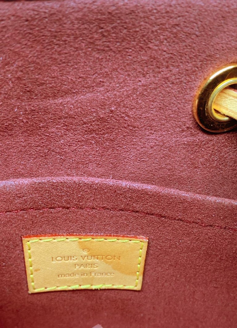 Louis Vuitton Montsouris Brown Canvas Monogram Backpack For Sale 4