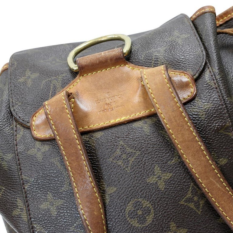 Louis Vuitton Montsouris Drawstring LV-B0505P-0001 Brown Monogram  CanvasBackpack For Sale at 1stDibs