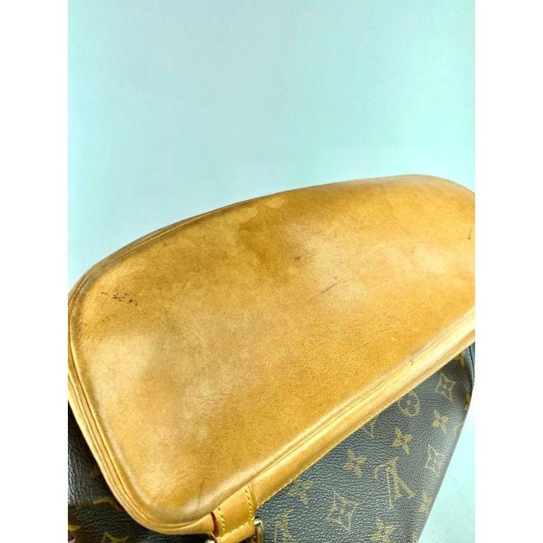 Louis Vuitton Backpack Montsouris MM Canvas Monogram Brown Golden Leather  ref.40313 - Joli Closet