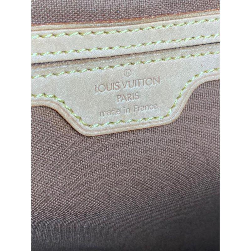 Louis Vuitton Montsouris Gm Monogramm große 12lva624 Brown beschichtetem Segeltuch Rucksack im Angebot 7