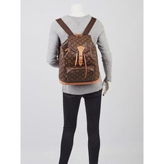 Louis Vuitton Montsouris Gm Monogramm große 12lva624 Brown beschichtetem Segeltuch Rucksack