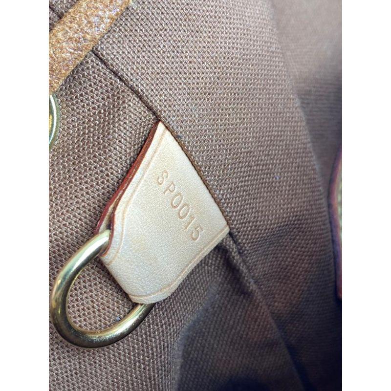 Louis Vuitton Montsouris Gm Monogramm große 12lva624 Brown beschichtetem Segeltuch Rucksack (Schwarz) im Angebot