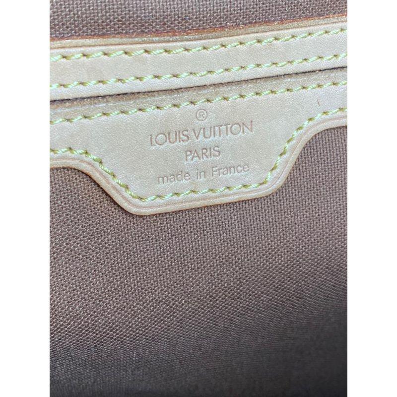 Louis Vuitton Montsouris Gm Monogramm große 12lva624 Brown beschichtetem Segeltuch Rucksack Damen im Angebot