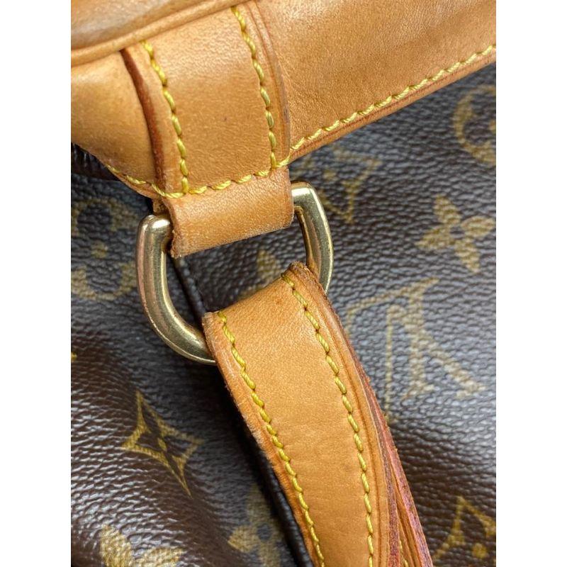 Louis Vuitton Montsouris Gm Monogram Large 12lva624 Brown Coated Canvas Backpack In Good Condition For Sale In Dix hills, NY