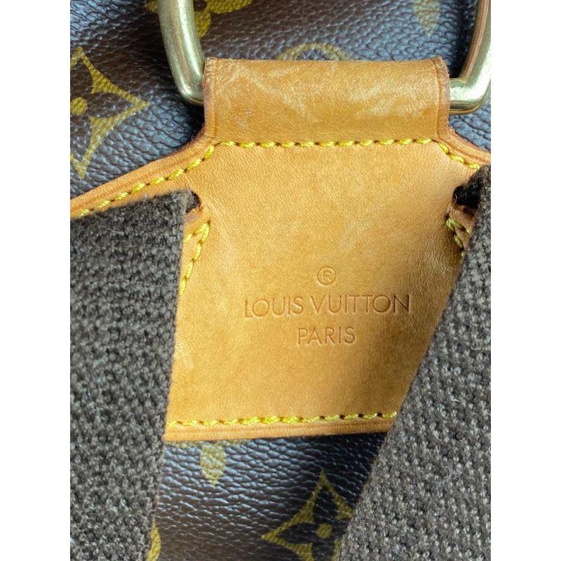 Louis Vuitton Montsouris Gm Monogramm große 12lva624 Brown beschichtetem Segeltuch Rucksack im Angebot 3