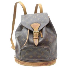 Vintage Louis Vuitton Montsouris Monogram 869143 Brown Coated Canvas Backpack