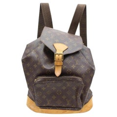 Vintage Louis Vuitton Montsouris Monogram Gm 867174 Brown Coated Canvas Backpack